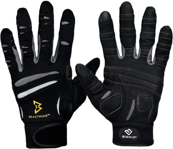 Bionic Women's Beastmode Full Finger Gym Workout Gloves