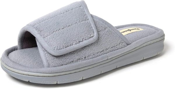 Women's Adjustable Indoor/Outdoor Machine Washable Memory Foam Slide