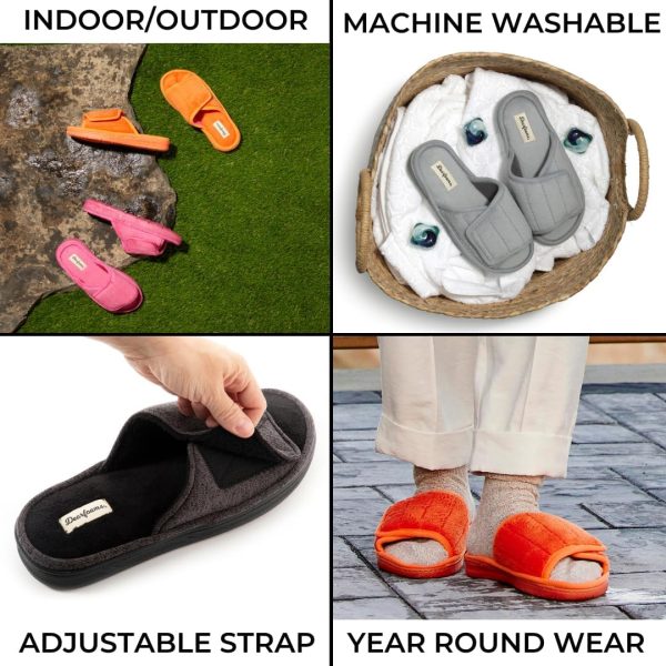 Women's Adjustable Indoor/Outdoor Machine Washable Memory Foam Slide - Image 4