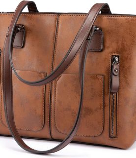 Purses Tote Bag for Women, Handbags Large Shoulder Bag, Leather Work Bags with Multi-Pockets, Designer Hobo Satchel