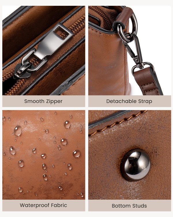 Purses Tote Bag for Women, Handbags Large Shoulder Bag, Leather Work Bags with Multi-Pockets, Designer Hobo Satchel - Image 7